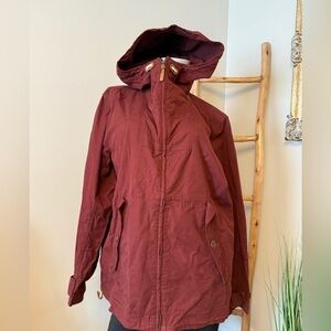 GAP Mens Docking Jacket Dark Claret Burgundy Cotton Blend Jacket XL